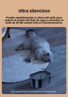 ROJECO Fuente De Agua Para Gatos Y Perros En Acero Inoxidable 3.2L Dispensador Automático De Agua Para Mascotas Accesorios Para Animales - details 9