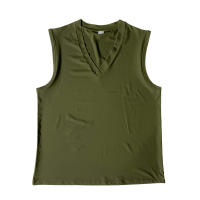 Chaleco Sin Mangas Para Hombre De Color Sólido Con Cuello En V Transpirable Y Casual Adecuado Para Fitness Y Deportes - details 19