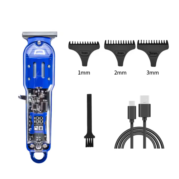 Oryx Precision Max - Afeitadora Eléctrica y Cortapelos de Alta Potencia-Azul - 1