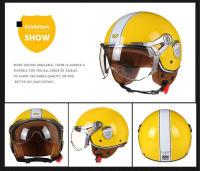 Casco De Motocicleta Vintage TT&COCASCOS Con Visera 3/4 Abierto Retro Para Scooter Y Moto Abs Material Hombre Peso 1kg - details 6