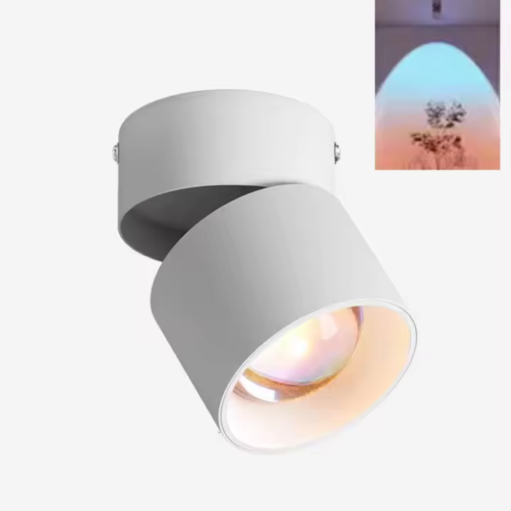 Spotlight Ajustable De Ángulo Para Exterior Pasillo Corredor 220V Luz Brillante Y Oscura Instalación En Pared Material De Aluminio - 1