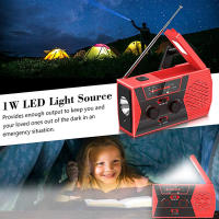 Cargador de emergencia de teléfono USB , manivela Solar de mano, Radio meteorológica portátil para cargador al aire libre, equipo de Camping, herramienta de supervivencia ，Radio meteorológica recargable - details 9
