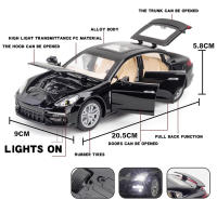 Coche De Deporte Porsche Panamera a Escala 1:24 Con Sonido Y Luz Modelo Metálico De Aleación Juguete De Colección Para Niños - details 1