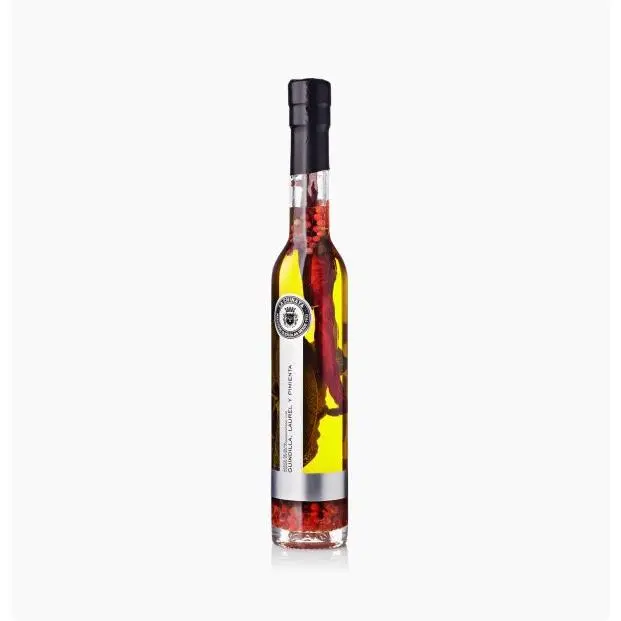 La Chinata Aceite de Oliva Virgen Extra condimentado con Guindilla Laurel y Pimienta - 250 ml.. - 1