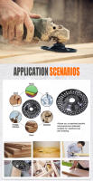 Disco De Molienda Para Amoladora De Ángulo 92mm/125mm Herramienta Abrazadura Para Madera Y Bricolaje Disco De Arena De Corte Abrasivo - details 5