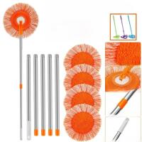 Mopa Redonda Rotativa De Girasol Para El Hogar Con Polo De Extensión Para Limpieza De Pared Y Techo Material De Microfibra - details 0