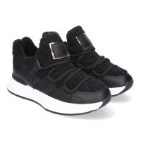 Davinia Shoes Zapatillas Deportivas  para Mujer con Forro de Borreguillo, Suaves y Comodas, Diseño Moderno, Cierre de cordoneras, Ideal para Otoño-Invierno. Shoes&Blues.es CD-3303-Negro - details 0