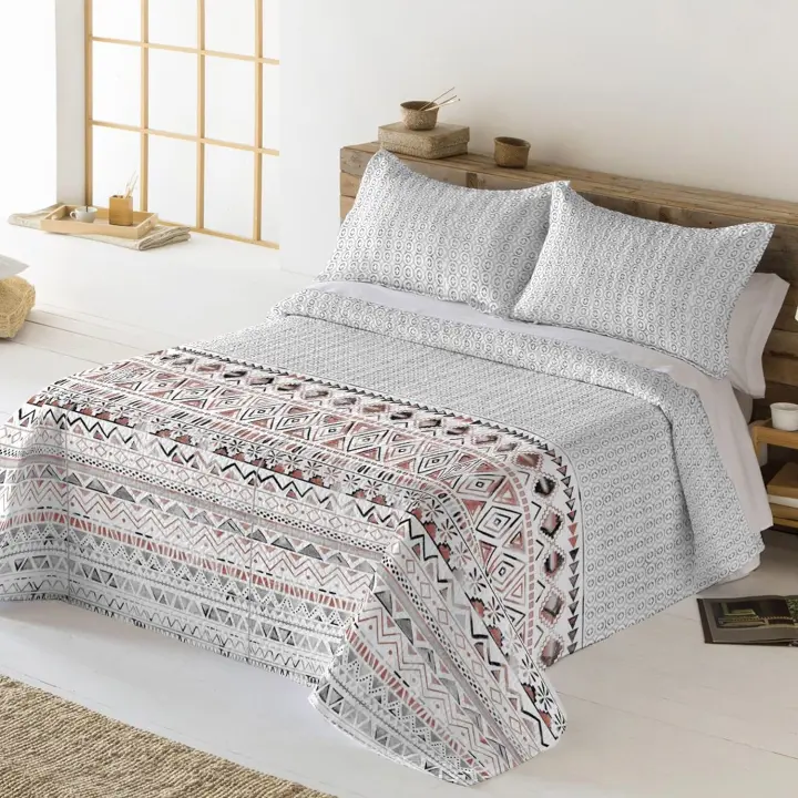 Colcha bouti para Verano y Entretiempo, Colcha para Cama 90/105/135/150, 100% Poliester, Colcha Cubre Cama Fina, Suave, incluye funda de cojin 45x70cm - 1