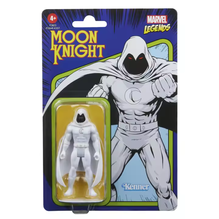 Hasbro Figura Marvel Caballero Luna PVC 9.5cm Colección Retro - 1