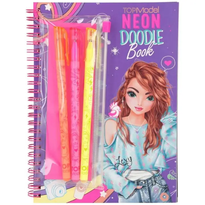 Topmodel Doodle Book Neon Con Set De Bol para niños a partir de seis años - 1