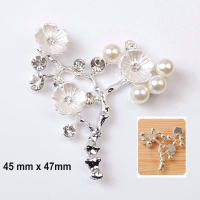 5Pcs Abalorios De Perlas Doradas Creativas Para Manualidades Joyería DIY Broche De Hoja Estilo Botón Accesorios Para Collares Y Aretes - details 14