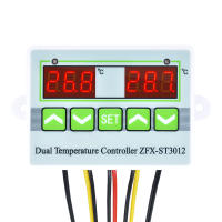 Controlador De Temperatura Digital ZFX-ST3012 Con Pantalla LED Doble Termostato Inteligente Para Interior Cargador - details 2