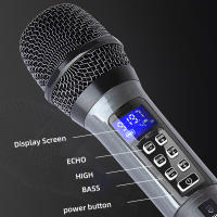 Micrófono Inalámbrico Depusheng W4 Con Eco Treble Bajo Y Bluetooth 98 FT Rango UHF Sistema De Micrófono Portátil Dinámico Para Escenario - details 4