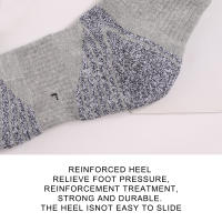 3 Pares De Calcetines Deportivos Unisex Con Suela Gruesa Y Absorbedora De Humedad Para Correr Talla EUR35-50 Calcetines De Cuello Alto De Algodón - details 11