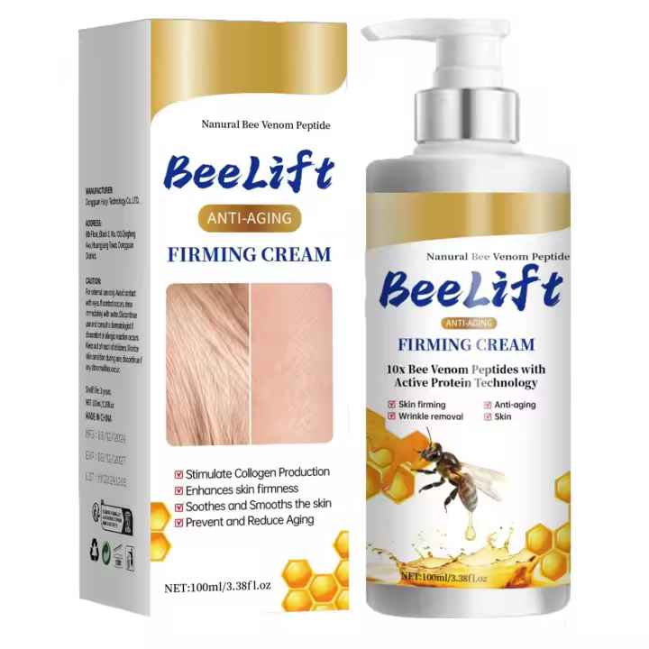 Crema reafirmante antiedad, nueva crema profesional antiarrugas con veneno de abeja (2025), restaura la elasticidad de la piel para todo tipo de piel (2) - 1
