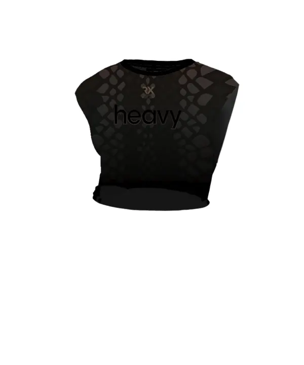 Crop Top técnico Mujer - Cross Training - Envy marrón deportivo- Rx Heavy Rx Heavy Camiseta mujer tecnica   crop top camisetas chica femenina gym fitness crossfit cross training mujer algodón - 1