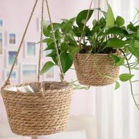 Juego De 1 Macramé De Algodón Jute Para Colgar Plantas En Interior Y Exterior Soporte De Rama Para Macramé De Jardín - details 0