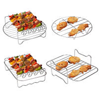 Estante para freidora de Aire-Estante de Doble Capa para pinchos, accesorios multiusos de Maple inoxydable para freidora - details 3