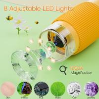 Para Niños Digital Microscope with Pantalla IPS de 2,0 'Recargable Microscopio 1000x Digital Electrónico Microscopio with 8 Luces LED Para Gift Cumpleanos/Navidad/Año Nuevo - details 2