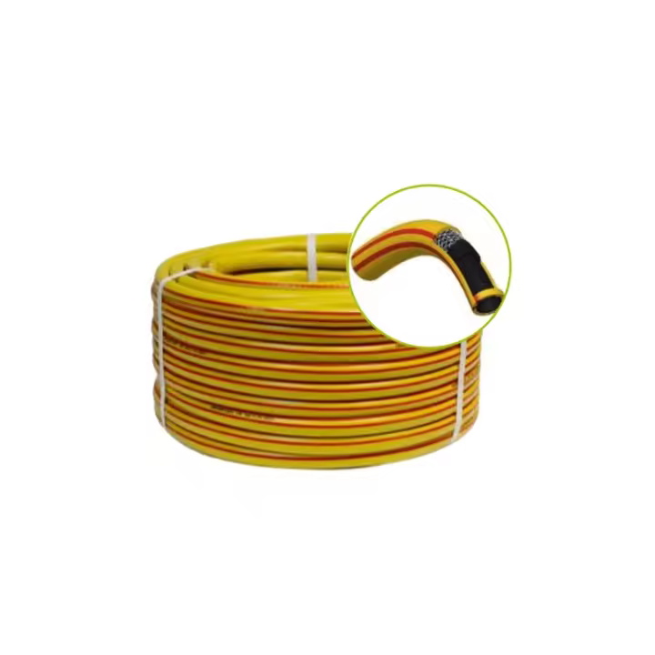 BONERVA | MANGUERA TRENZADA AQUAFLEX AMARILLA 50 METROS - 1