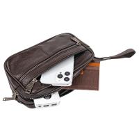 Lois - Bolso de Mano para Hombre en Piel Marrón STEENS - Diseño Compacto y Duradero para el Hombre Moderno - Colección STEENS - Marca Lois - 21 x 13 x 6,5 cm - details 2
