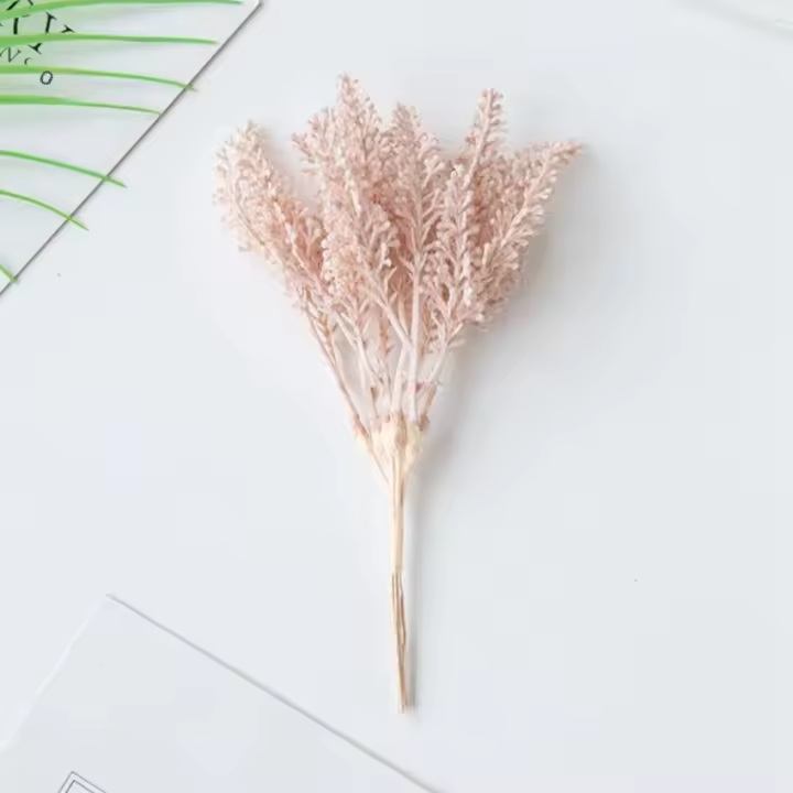 6Pcs Falsas Trigo Dorado Para Decoración De Árbol De Navidad Casa Boda Arco Accesorios Plantas Artificiales Otoño Rama De Plástico Para Fotografía - 1
