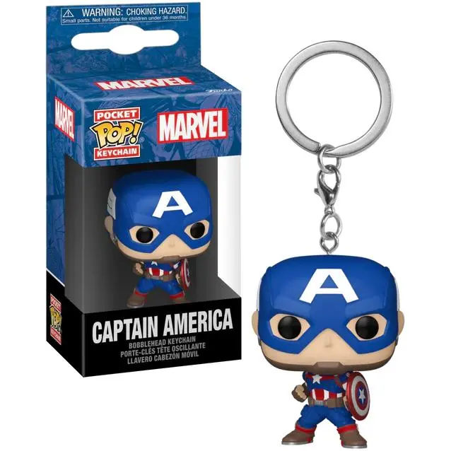 Funko Pocket Pop Capitan America Llavero POP Coleccionable PVC - 1