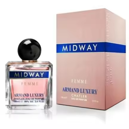 EAU DE PARFUM ARMAND MIDWAY WOMAN 100ML------SUPERTOP VENTAS----MARCA CHATLER----DURACIÓN LARGA 8 HORAS----- Fragancia de 100 ml para chicas dulces y coquetas - 1