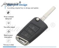 Carcasa De Llave Para Coche 3 Botones Plegable Adaptada Para VW Golf 4 5 Passat B5 B6 Polo Touran Caddy Eos Jetta Tiguan Seat Skoda Material ABS + Metal - details 1