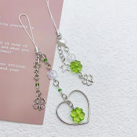 Lucky Grass Estrella De San Patricio Charm Para Teléfono Móvil Y Llavero Para Mujeres Y Niñas Encantador Colgante De Corazón Y Cuatro Hojas De San Patricio Con Cuentas Decoración Para Bolsos Y Regalos - details 2