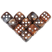 16mm D6 Azul Y Rojo Dados De Ajedrez De Acrílico Para Juegos De Mesa RPG DND Cubo De Dos Colores Esquinas Redondeadas Accesorios Para Clubes Y Fiestas En Barra - details 4