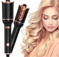 Rizador de Pelo Negro - Con Conductores de Calor de Cerámica de 31mm o Más, Ajuste de Temperatura en 4 Velocidades, Calentamiento Rápido, Cableado (220V, 35W) - Ideal para Cabello Largo - details 0