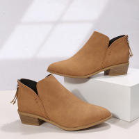 SP Zapatos de mujer de talla Grande otoño 2012 Botas de ante para Mujer Botas Chelsea Martin para Mujer Botas Cortas y Botas desnudas de estilo Británico, - details 3