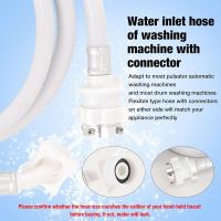 Manguera de lavadora, manguera de entrada de agua a prueba de explosiones, manguera de lavadora con conector, blanca (2 m) - details 1