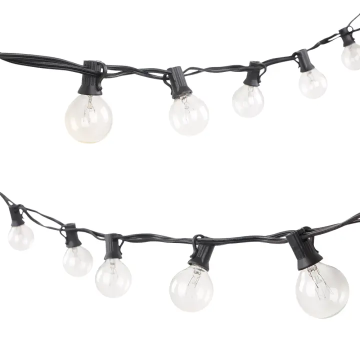 Luces De Cadena De Globos G40 Para Jardín Patio Fiestas Bodas Navidad Vintage Extensión Conectable 220V Calidad Superior - 1