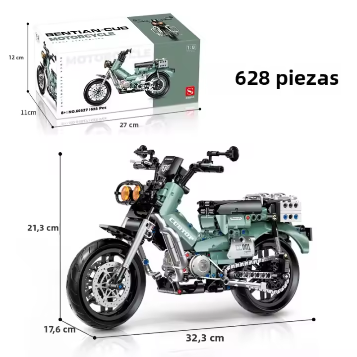 Conjunto De Bloques De Construcción De Motocicleta Técnica 1:8 MOC Para Niños Y Adultos Regalo De Navidad Para Niños Jóvenes Y Adultos - 1