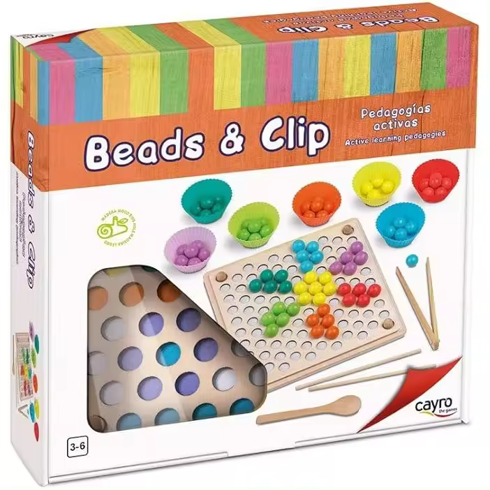 Beads & Clip - Pedagogías Activas - Cayro - Madera - 1