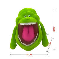 Peluche Vintage Ghostbusters De Color Verde Con Fantasma Suave Juguete De Peluche Para Niños Regalo De Cumpleaños O Navidad - details 0