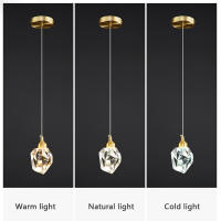 Lámpara Colgante De Cristal HD De Lujo Para Sala De Estar Comedor Dormitorio Cocina Bar Café Decoración Interior LED Soporte Para Instalación En El Techo - details 4