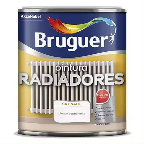 Pintura esmalte radiadores satinado 0.75l - 1