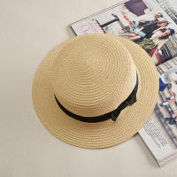 Sombrero De Paja Con Lazo COKK Panama Para Mujer Casual Verano Protección Solar Banda Ancha Sombreros De Playa Unisex - details 6