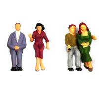 Figuras De Personajes De Escala 1:100/1:150/1:75/1:50 ABS Para Modelos De Construcción De Trenes Y Escenarios DIY Colores Mixtos Posable Pack De 100 - details 3