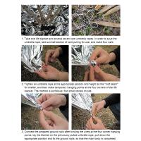 Manta De Emergencia Térmica Impermeable Y Resistente Al Viento Para Supervivencia En Camping Y Actividades Al Aire Libre Kit De Rescate Militar Primera Ayuda 1-10 Piezas - details 11