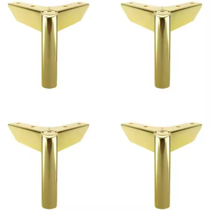 4pcs Pies De Sofá Diseño Moderno Y Lujo Metálicos Dorados Para Muebles De Comedor Y Sillas Base De Metal Para Sofá Venta Al Por Mayor - 1