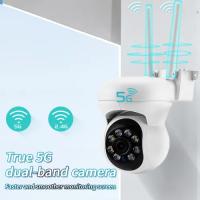Cámara de Vigilancia WiFi Exterior 1080MP 2.4 + 5G wifi, Zoom 4x, Audio Bidireccional Visión Nocturna + Tarjeta de Memoria 64G - details 3