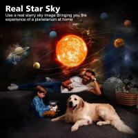 Proyector De Galaxia Luz Nocturna Estelar 360° Giratorio Planetario Para Dormitorio Regalo De San Valentín Boda Envío De 13 Sets De Película - details 6