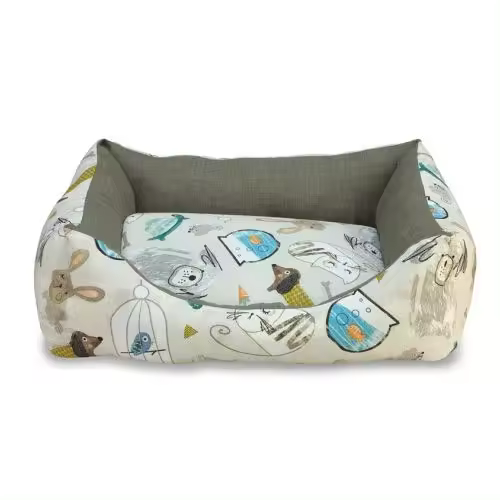Cama para perros y gatos Cuadrada Mascotas En Casa 50X45X17 Cms. Arquivet - 1