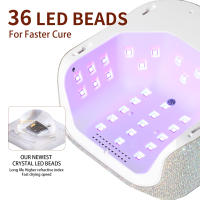 Secador De Uñas Profesional UV LED Con 36 Lámparas Incrustadas De Diamante Luz Táctil LCD Secado Rápido Para Todos Los Gel - details 5