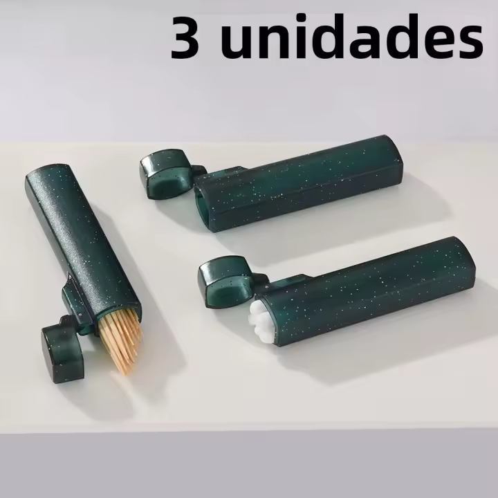 Estuche Portátil Para Medicamentos Y Cigarrillos De Plástico Transparente 3PCS Almacenamiento De Dientes Y Cuidado Personal Accesorio Protector - 1