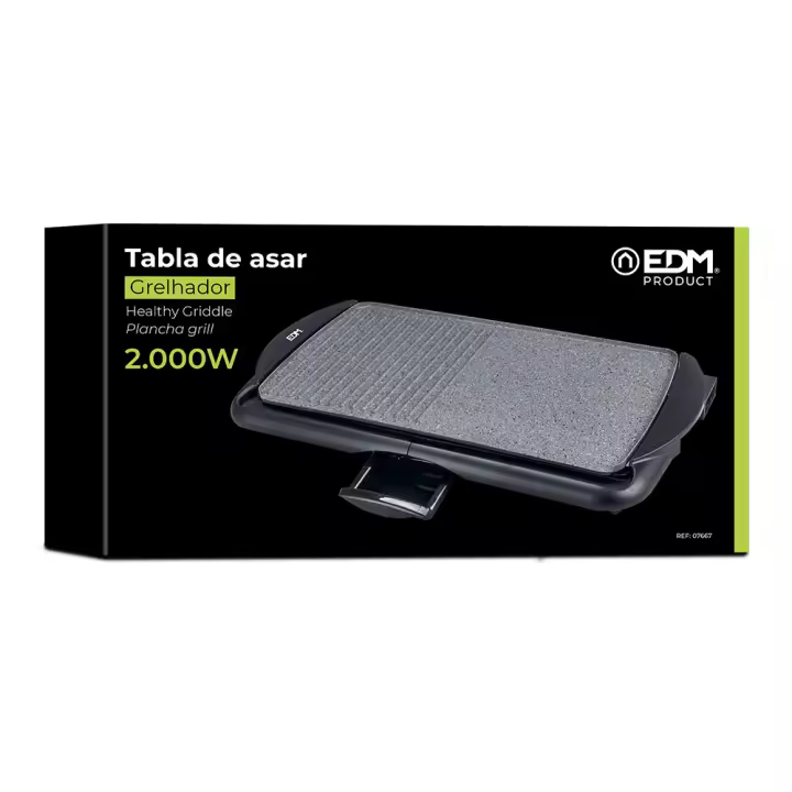 tabla de asar efecto piedra 2000w  edm - 1